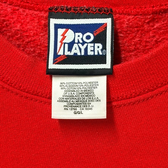 Vintage Pro Player Indiana Hoosiers Sweat Shirt Embroidered Crewneck Large Red - Picture 7 of 9